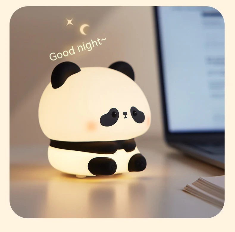 Eco-Friendly Panda Night Light - Portable LED for Kids - Image 21