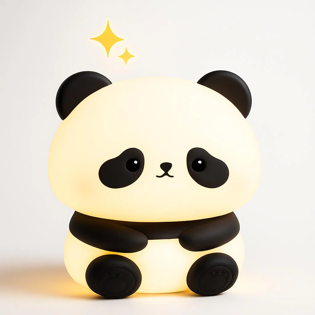 Eco-Friendly Panda Night Light - Portable LED for Kids - Image 3