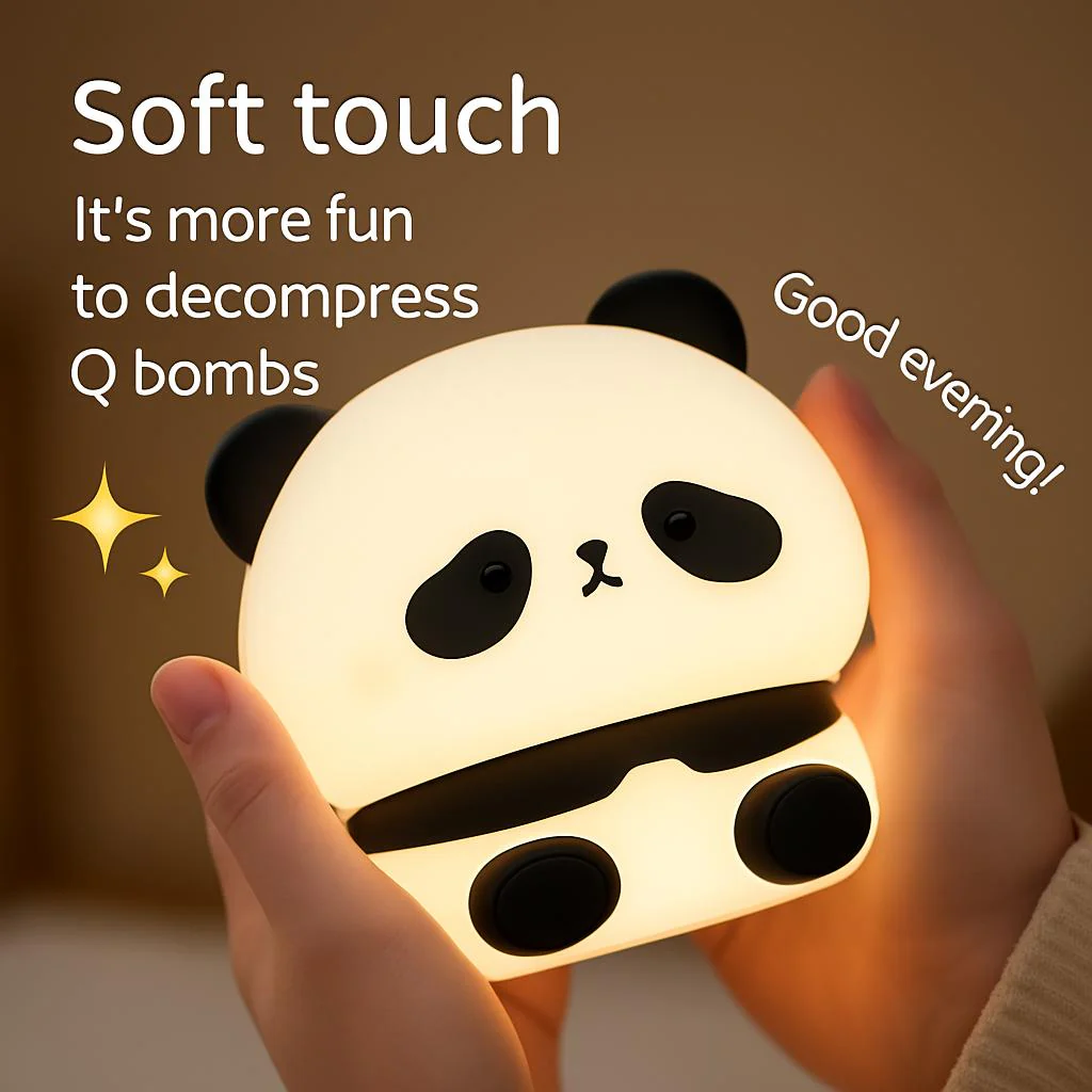 Eco-Friendly Panda Night Light - Portable LED for Kids - Image 7