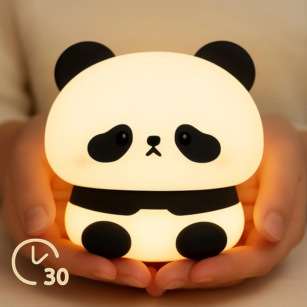 Eco-Friendly Panda Night Light - Portable LED for Kids - Image 8