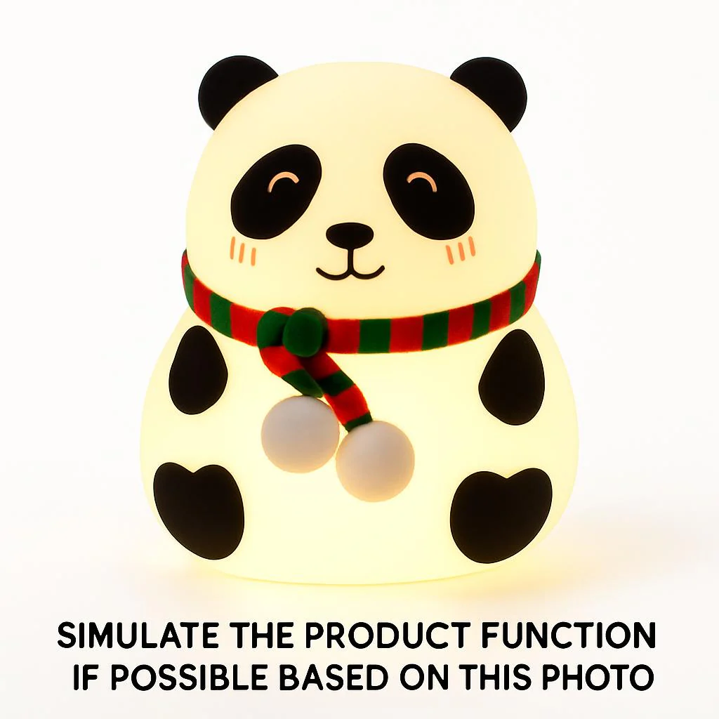 Panda LED Night Light - Energy-Efficient, Eco-Friendly, Portable - Image 3