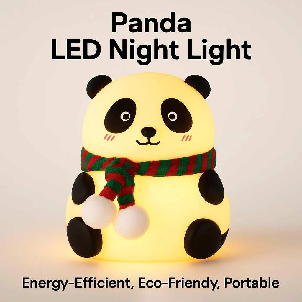 Panda LED Night Light - Energy-Efficient, Eco-Friendly, Portable - Image 9