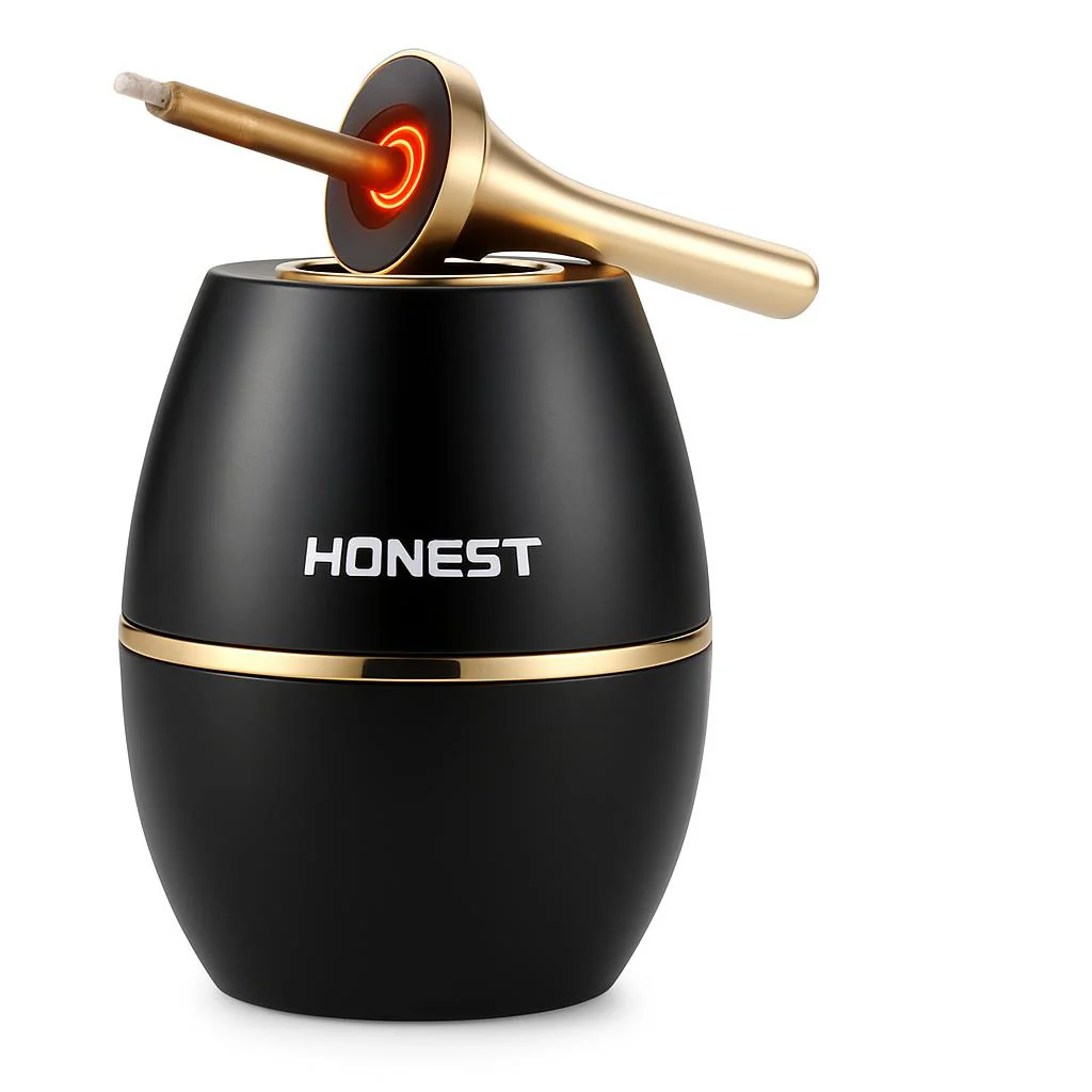 Eco-Friendly Black and Gold Electric Hybrid Lighter - Image 5