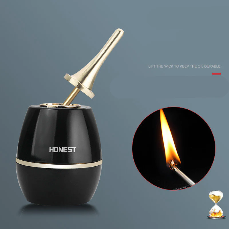 Eco-Friendly Black and Gold Electric Hybrid Lighter - Image 6