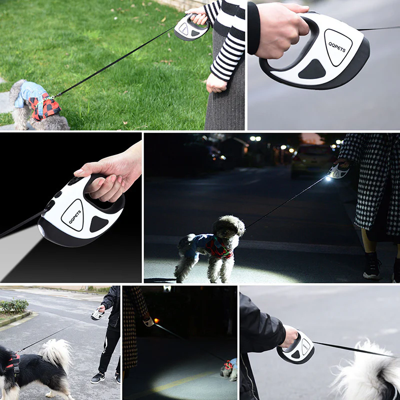 Retractable Dog Leash with Built-in Flashlight for Safe Night Walks - Image 14