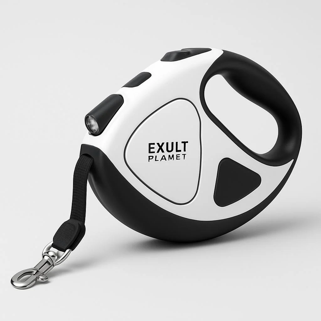 Retractable Dog Leash with Built-in Flashlight for Safe Night Walks - Image 8