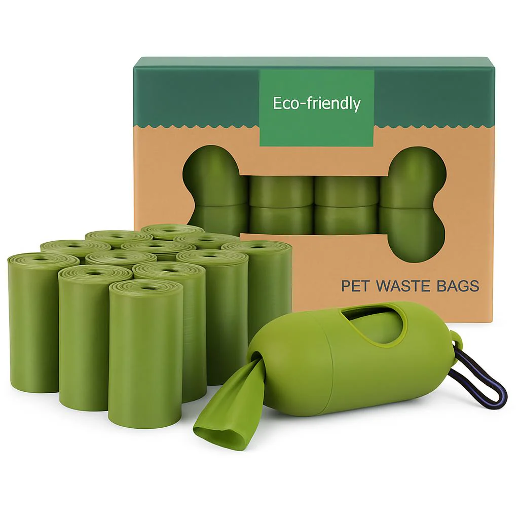 Eco-Friendly Pet Waste Bags with Dispenser - Biodegradable & Convenient - Image 5