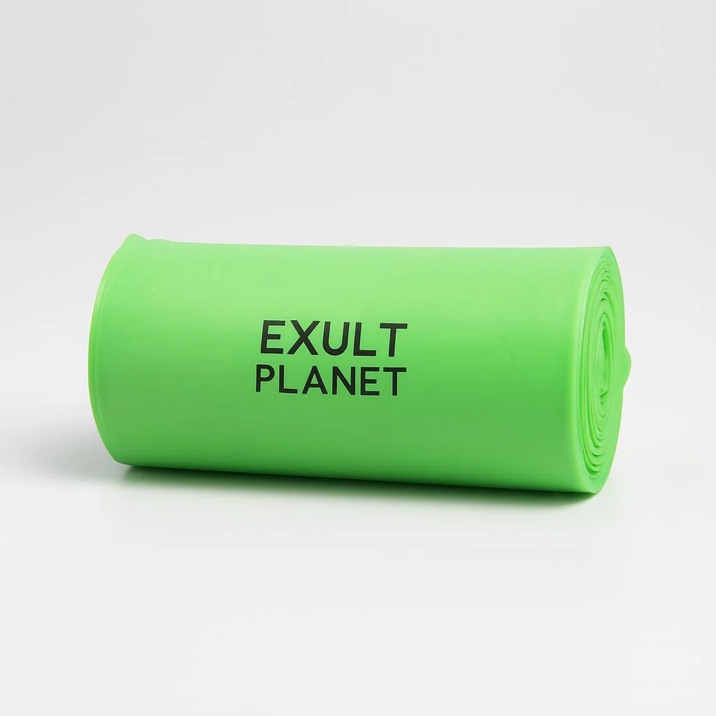Eco-Friendly Biodegradable Trash Bags - Light Green, Plastic-Free Packaging - Image 6