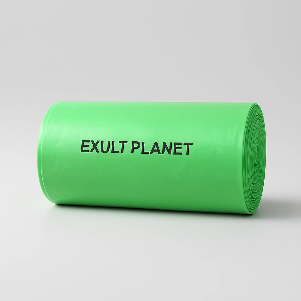 Eco-Friendly Biodegradable Trash Bags - Light Green, Plastic-Free Packaging - Image 7