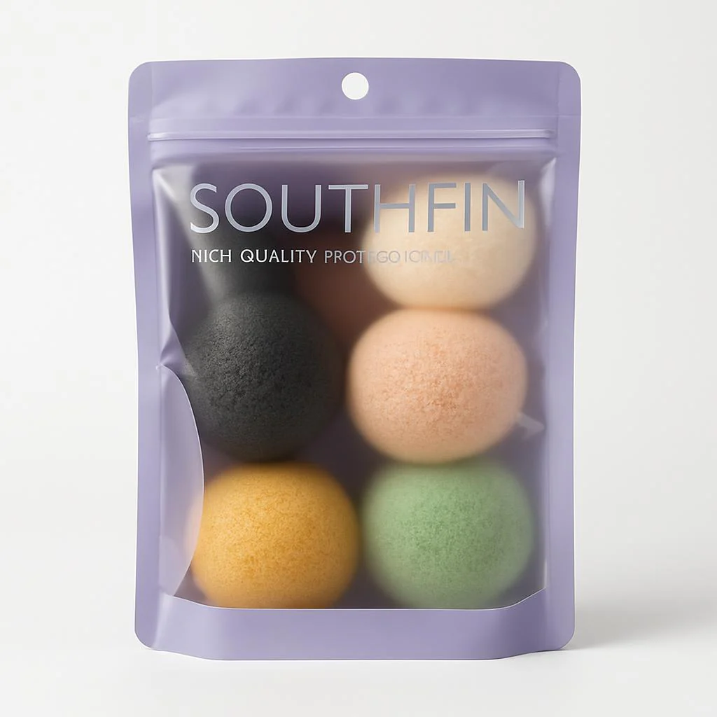 Eco-Friendly Multicolored Teardrop Makeup Sponges - Image 3