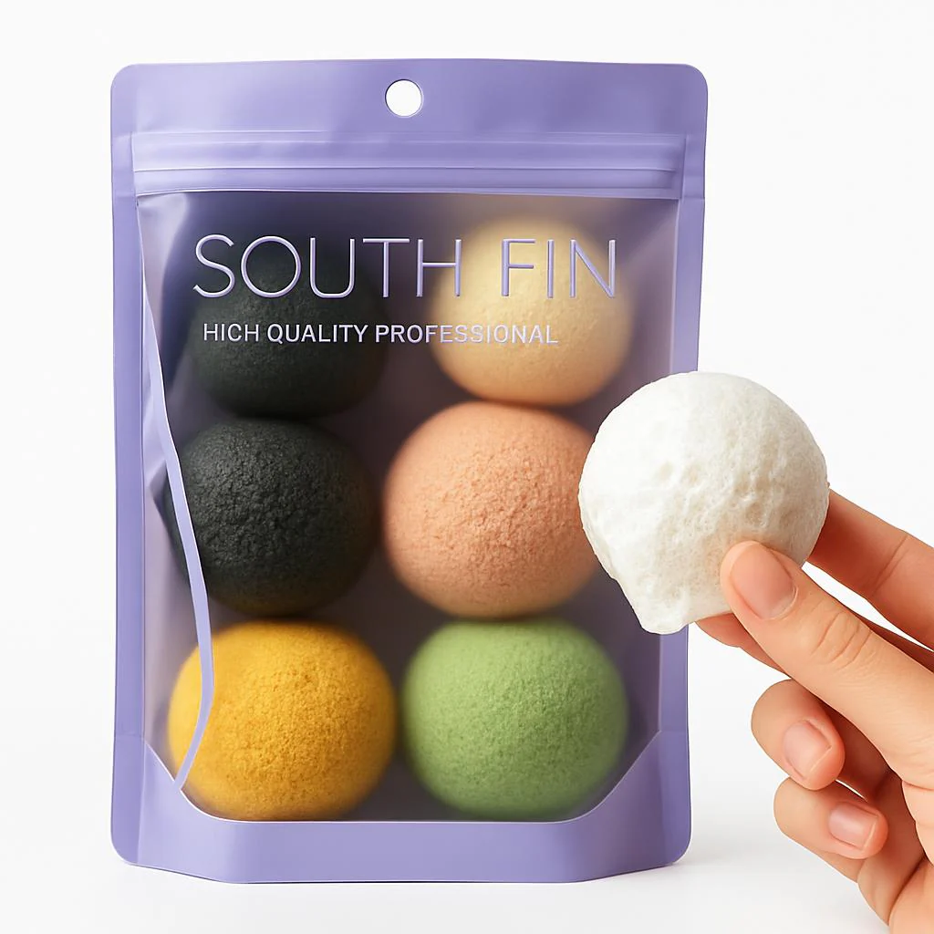 Eco-Friendly Multicolored Teardrop Makeup Sponges - Image 4