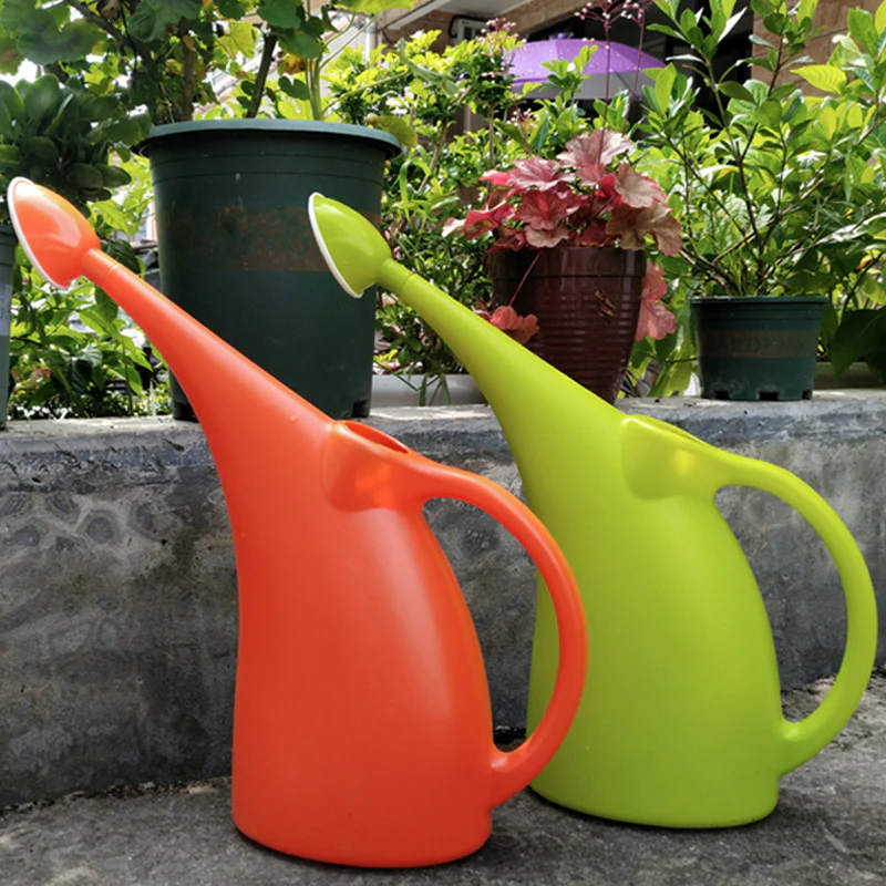 Eco-Friendly Water-Saving Watering Can - Orange & Green - Image 15