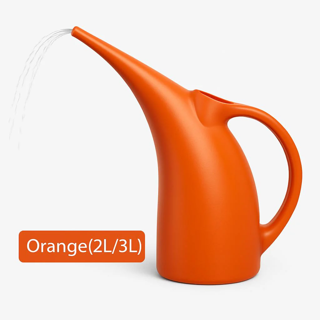Eco-Friendly Water-Saving Watering Can - Orange & Green - Image 8