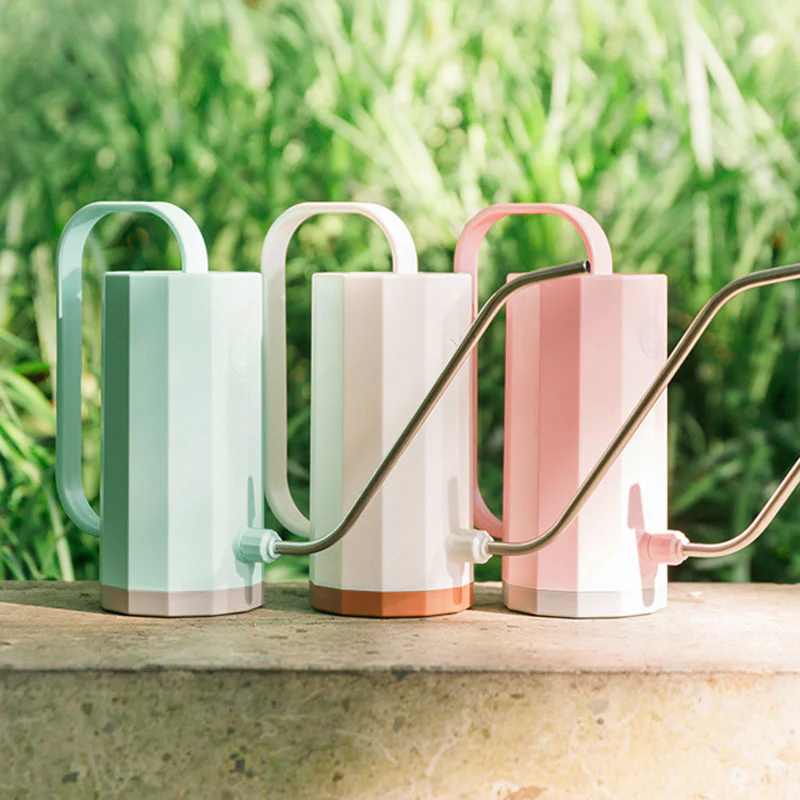 Eco-Friendly Indoor Watering Can - Mint Green, White, Pink - Image 14