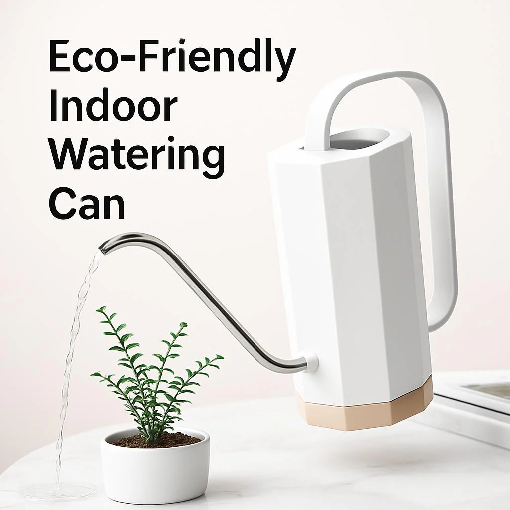 Eco-Friendly Indoor Watering Can - Mint Green, White, Pink - Image 4