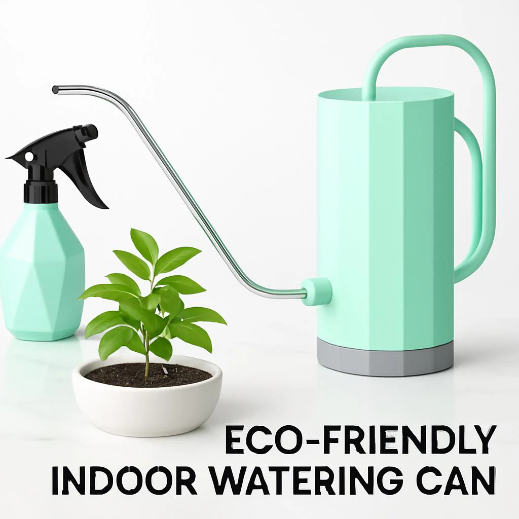 Eco-Friendly Indoor Watering Can - Mint Green, White, Pink - Image 6