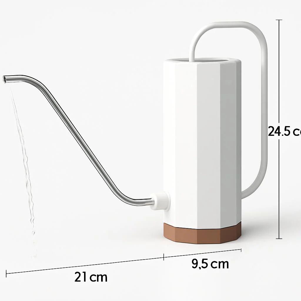 Eco-Friendly Indoor Watering Can - Mint Green, White, Pink - Image 7