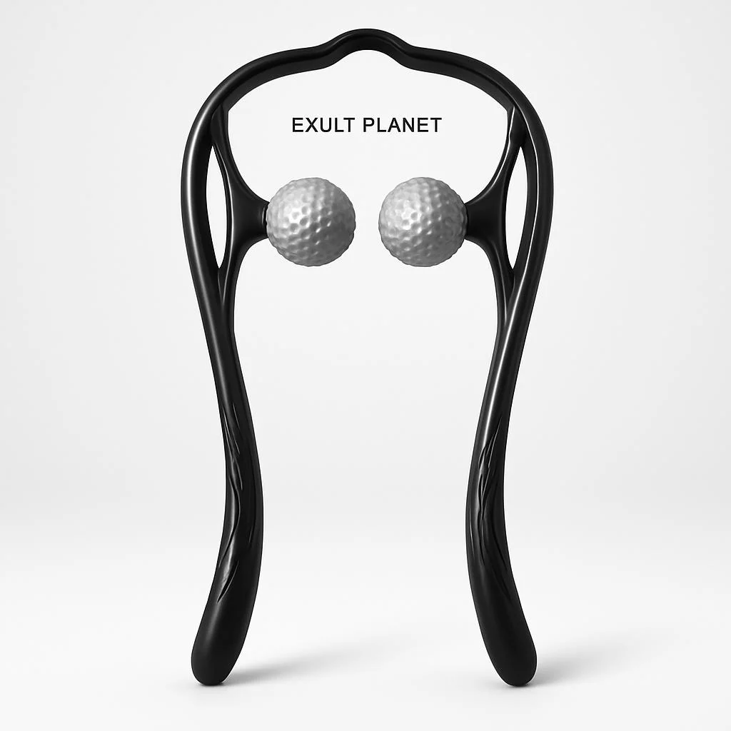 U-Shaped Neck and Shoulder Massager with Dual Handles and Roller Balls - Image 13