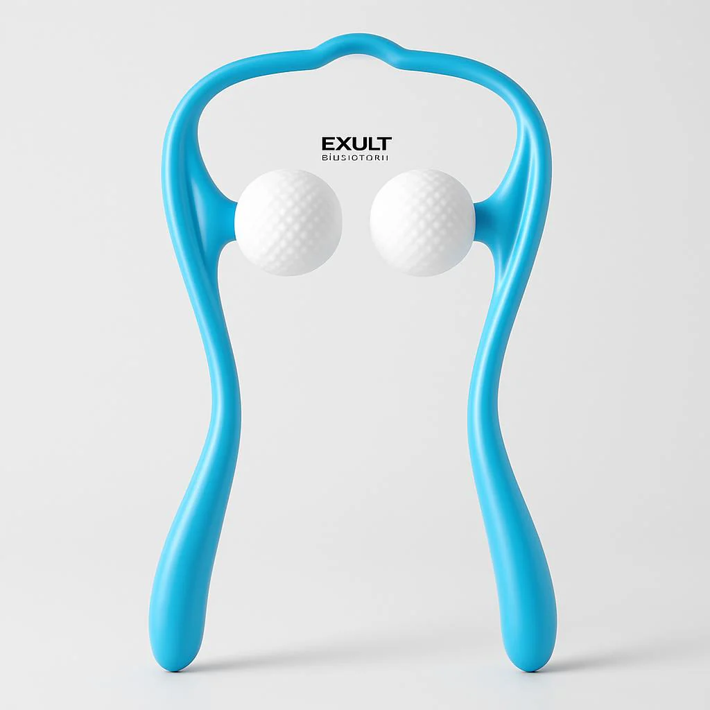 U-Shaped Neck and Shoulder Massager with Dual Handles and Roller Balls - Image 14