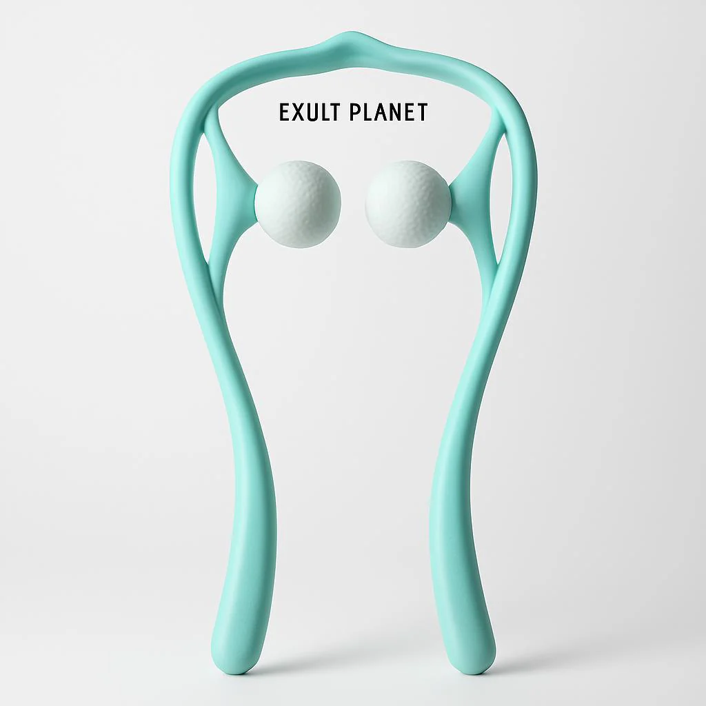 U-Shaped Neck and Shoulder Massager with Dual Handles and Roller Balls - Image 21