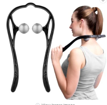 U-Shaped Neck and Shoulder Massager with Dual Handles and Roller Balls - Image 29