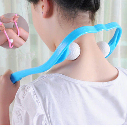 U-Shaped Neck and Shoulder Massager with Dual Handles and Roller Balls - Image 30