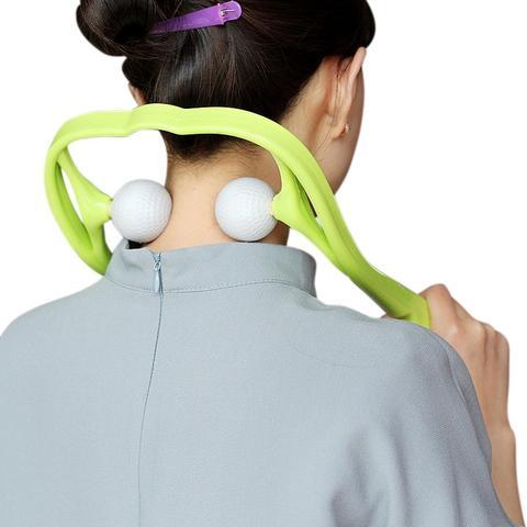 U-Shaped Neck and Shoulder Massager with Dual Handles and Roller Balls - Image 9