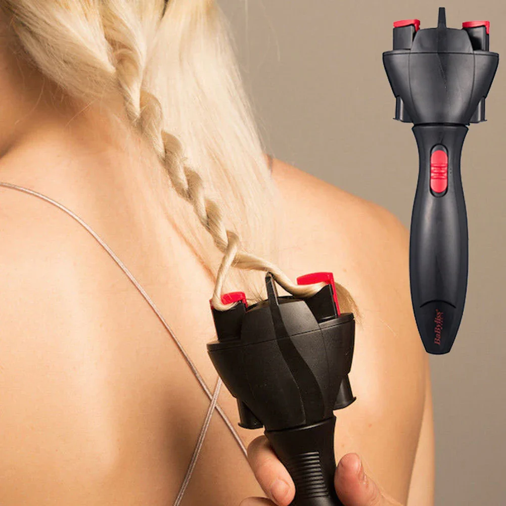 Portable Electric Hair Braider DIY Hair Styling Tools ABS Automatic Twist Knitted Braiding Machine Battery Powered