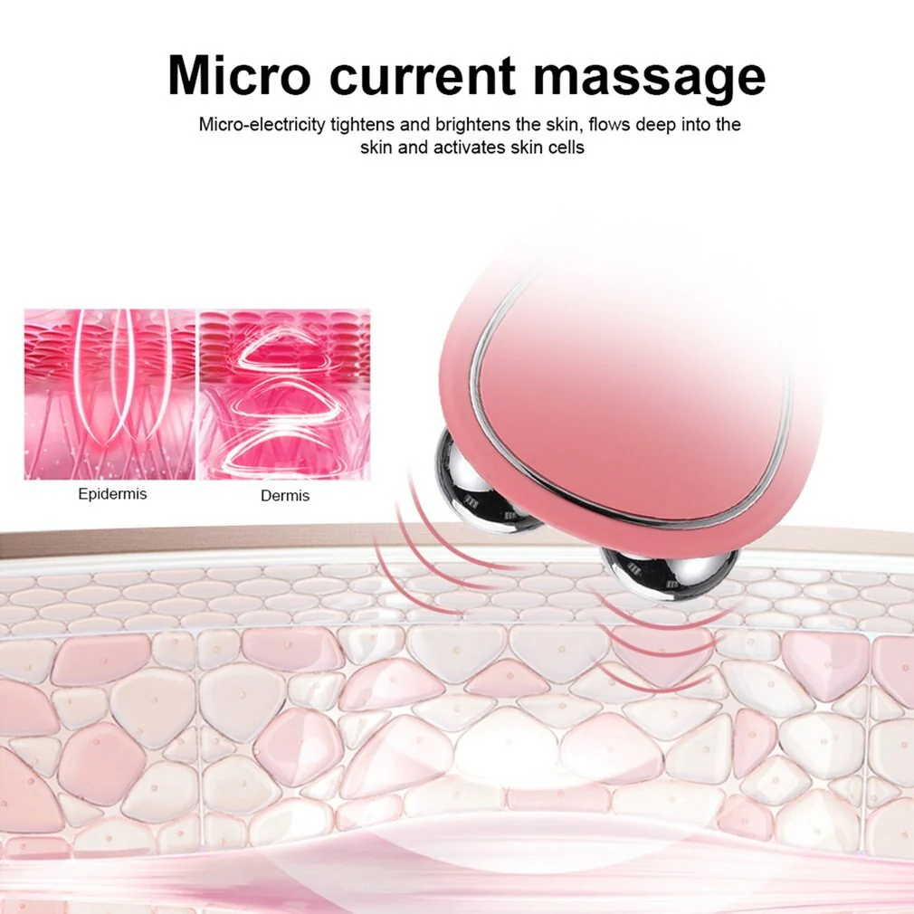 Pink V-Shaped Facial Massager for Wellness and Sustainability - Image 20