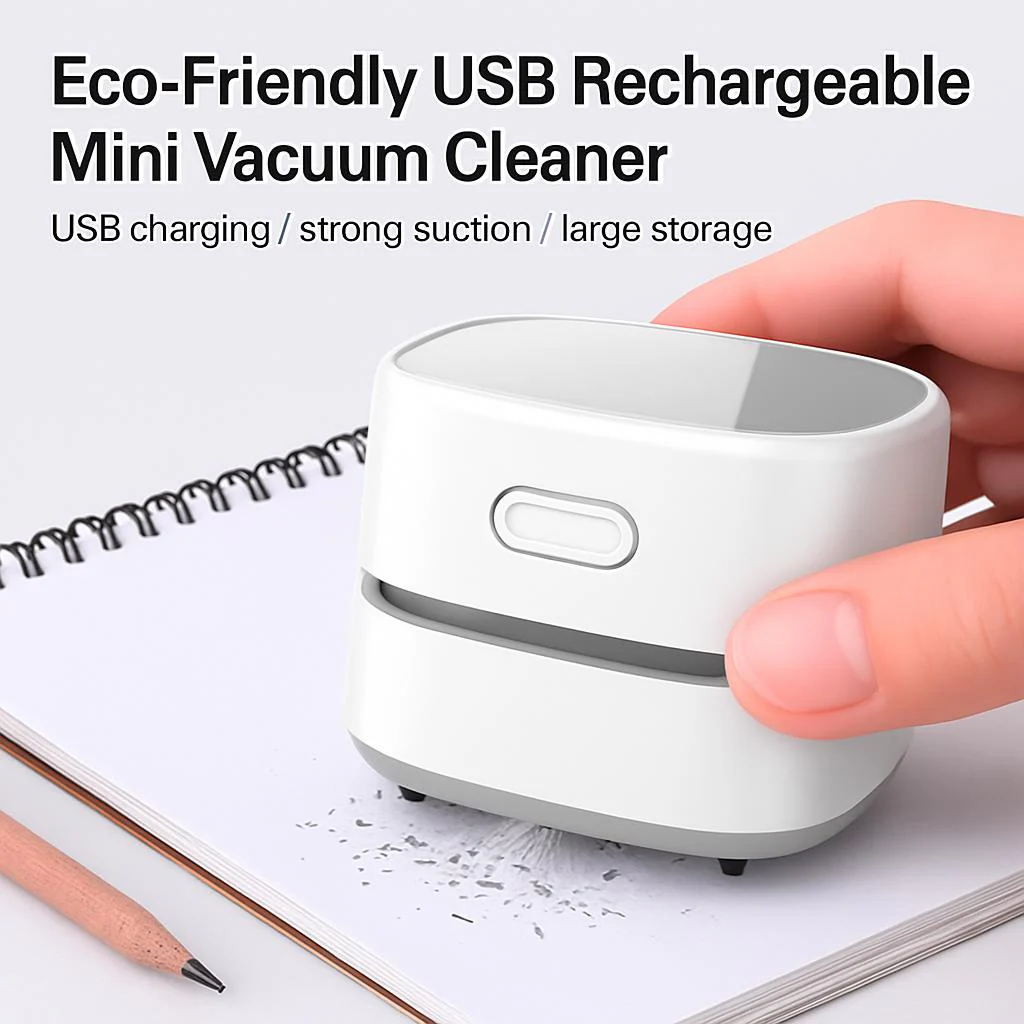 Eco-Friendly USB Rechargeable Mini Vacuum Cleaner - Image 2