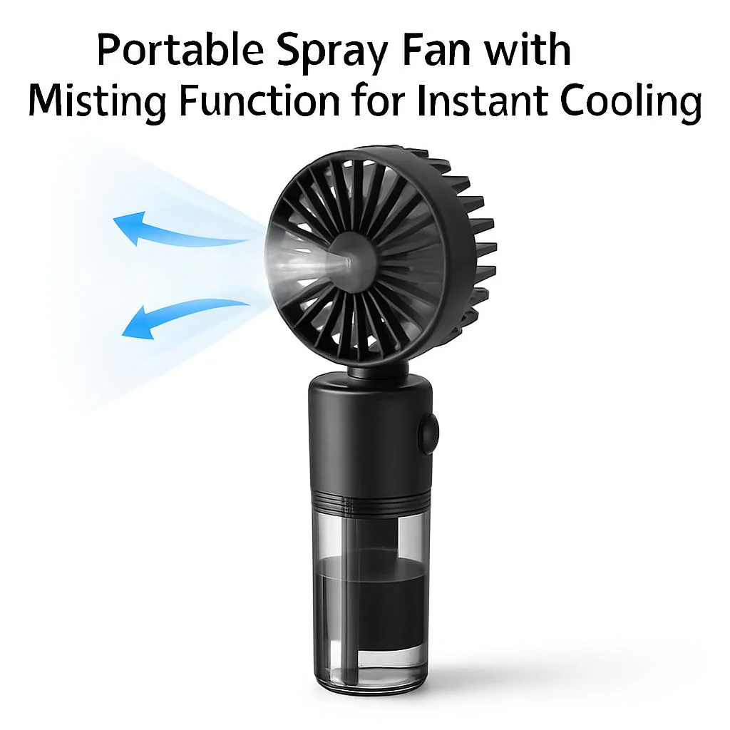 Portable Spray Fan with Misting Function for Instant Cooling - Image 19