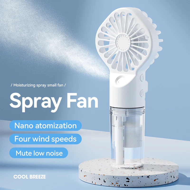 Portable Spray Fan with Misting Function for Instant Cooling - Image 24