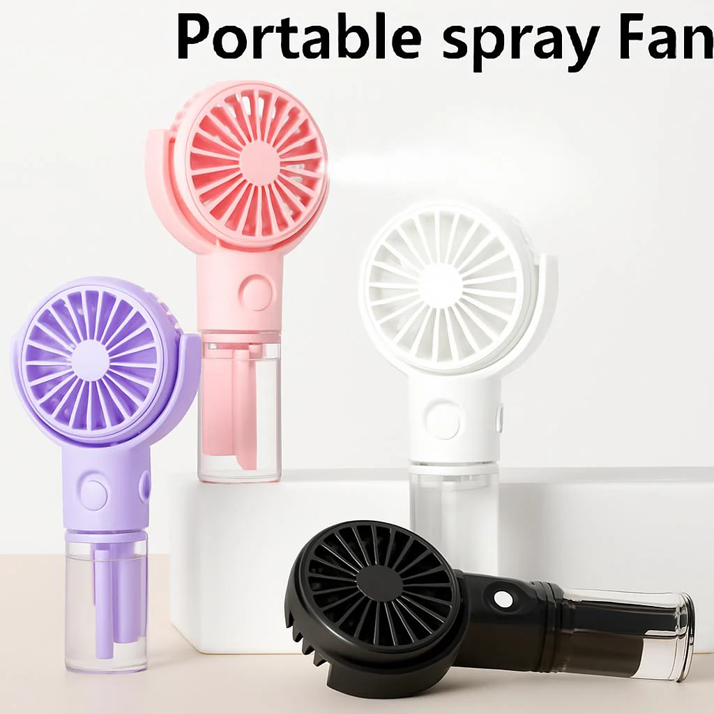 Portable Spray Fan with Misting Function for Instant Cooling - Image 3