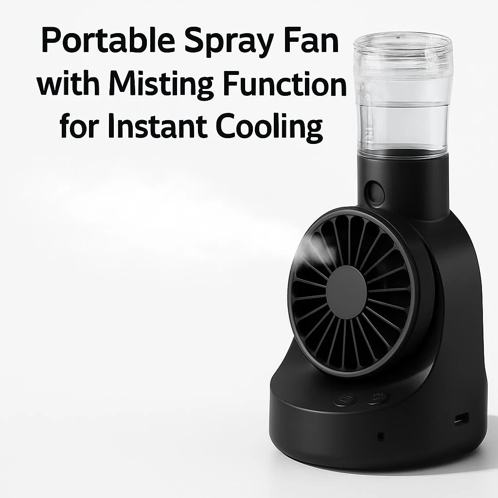 Portable Spray Fan with Misting Function for Instant Cooling - Image 8