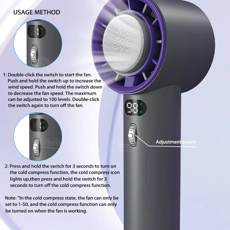 Turbo Cooling Mini Fan - Rechargeable & Portable - Image 19