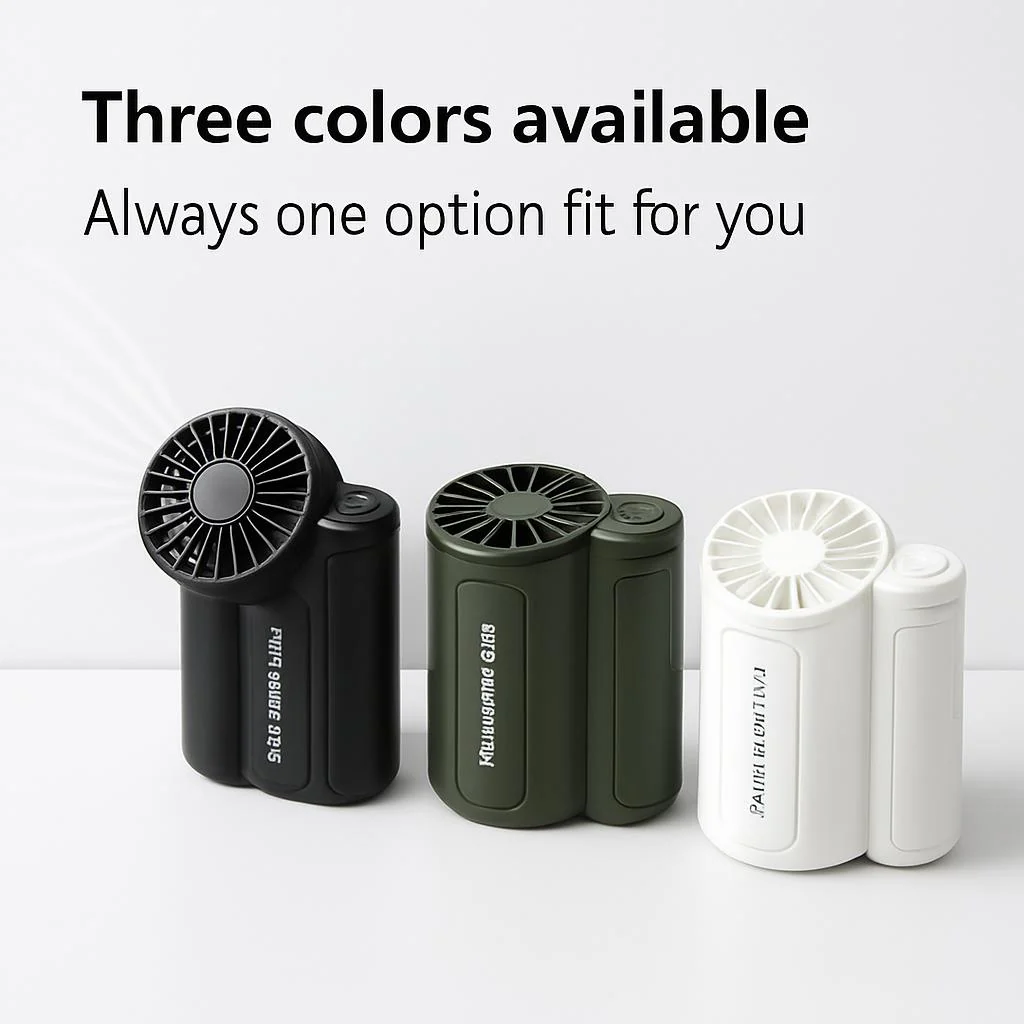 High-Airflow USB Rechargeable Fan for Outdoor Adventures - Image 3