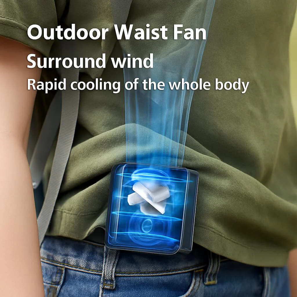 High-Airflow USB Rechargeable Fan for Outdoor Adventures - Image 5