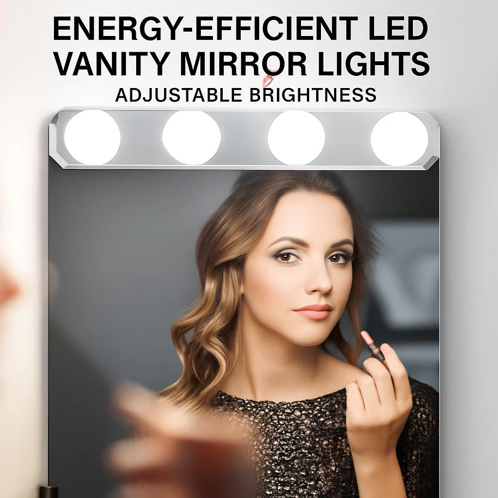 Energy-Efficient LED Vanity Mirror Lights with Adjustable Brightness - Image 2