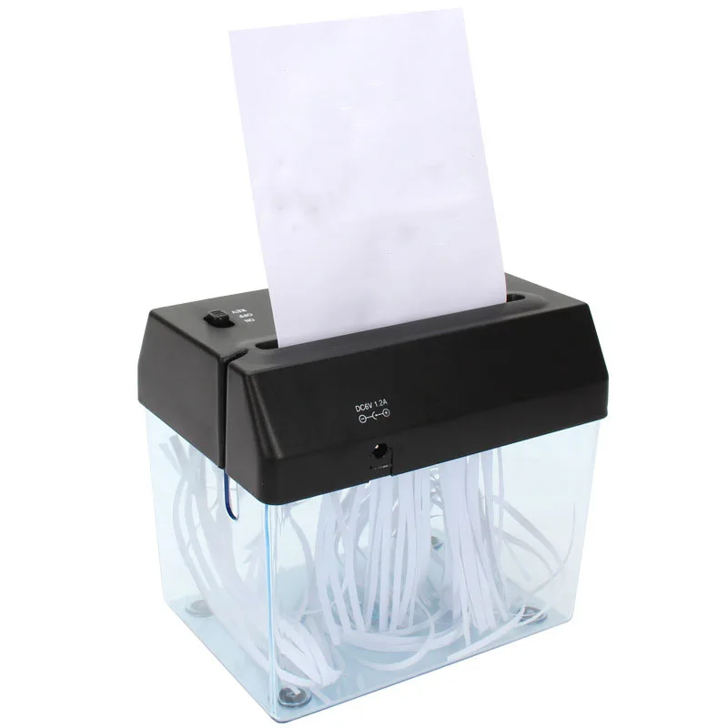 Portable Mini Paper Shredder Electric USB Battery Operated Shredder Documents Paper Cutting Tool for Home Office