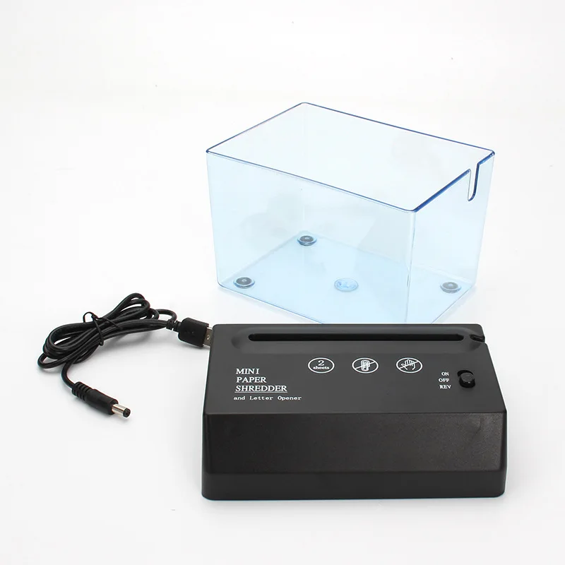 Portable Mini Paper Shredder Electric USB Battery Operated Shredder Documents Paper Cutting Tool for Home Office - Image 3