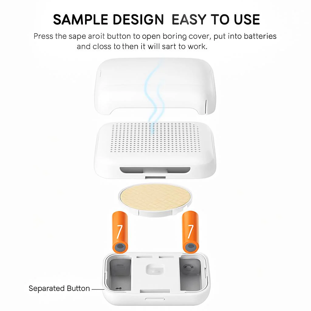 Portable Ultrasonic Mosquito Repellent Device with Plant-Based Mat - Image 11