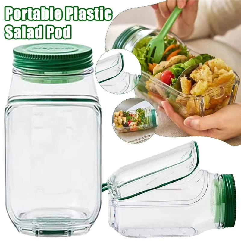 Portable Salad Pod – All-In-One Leak-Proof Food Container