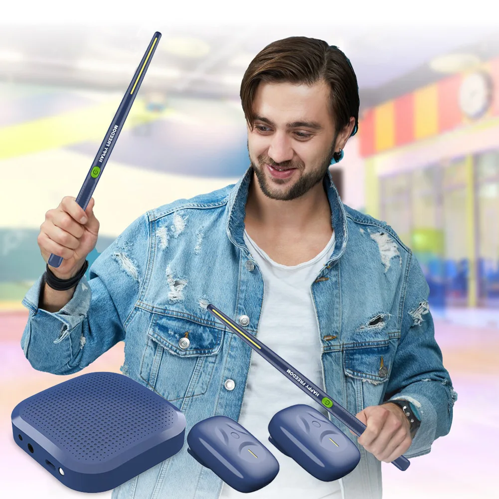 Portable Smart Electronic Drum Set Virtual Air Drum Kit Air Drum with Drumsticks Gift for Adults Children Musical Instrument - Image 11