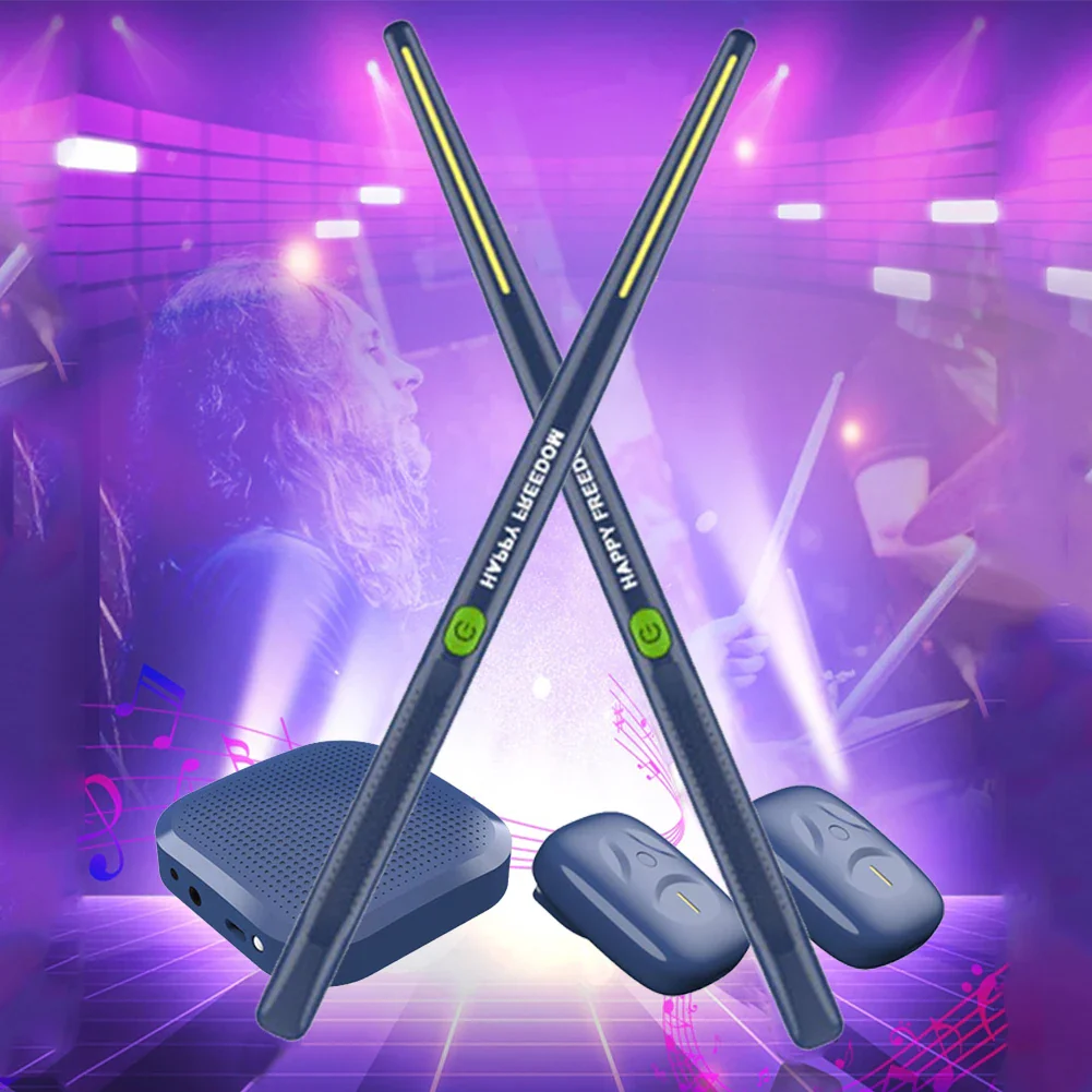 Portable Smart Electronic Drum Set Virtual Air Drum Kit Air Drum with Drumsticks Gift for Adults Children Musical Instrument - Image 2