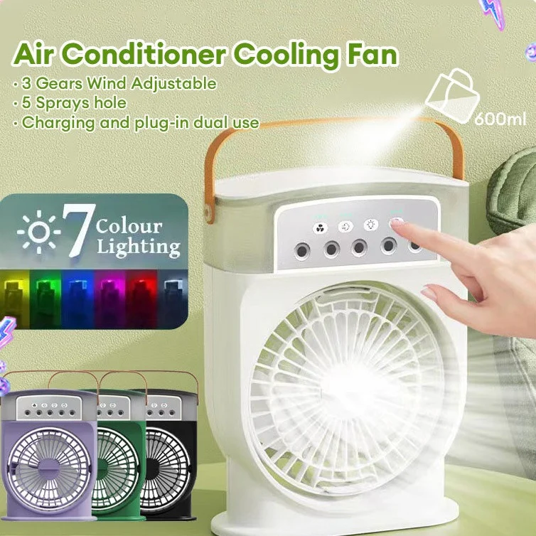 Portable Air Conditioner Cooling Fan with LED Lighting - Image 21