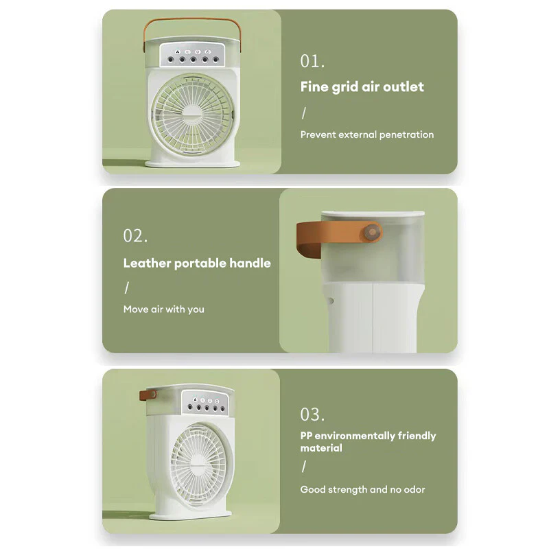 Portable Air Conditioner Cooling Fan with LED Lighting - Image 26
