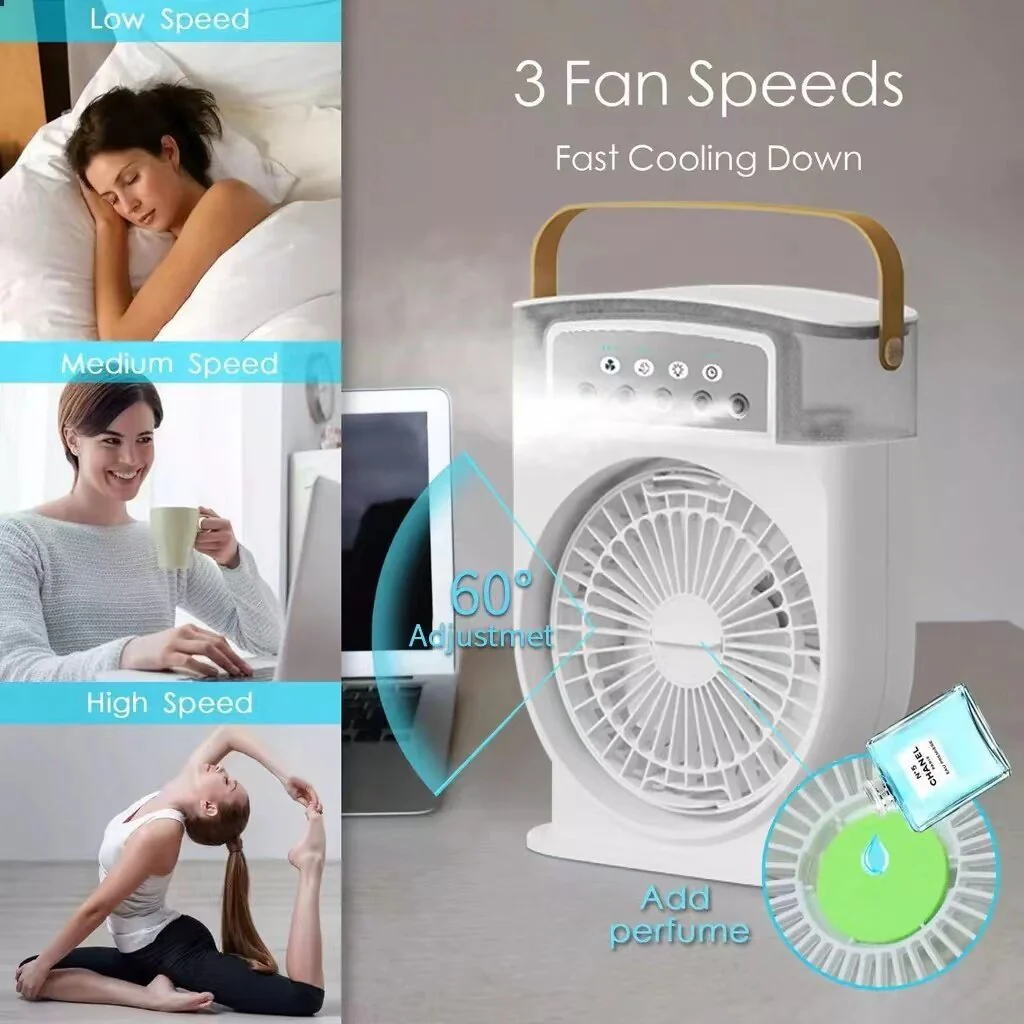 Portable Air Conditioner Cooling Fan with LED Lighting - Image 27
