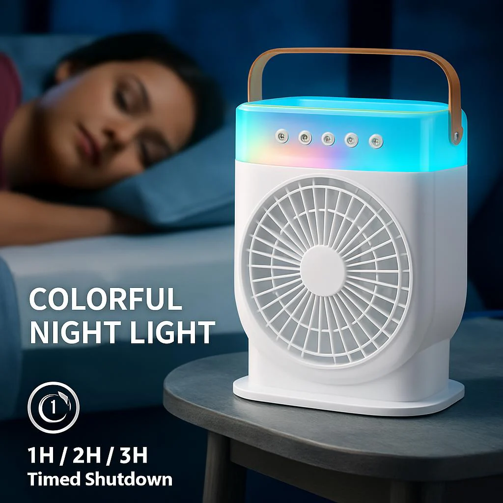 Portable Air Conditioner Cooling Fan with LED Lighting - Image 4