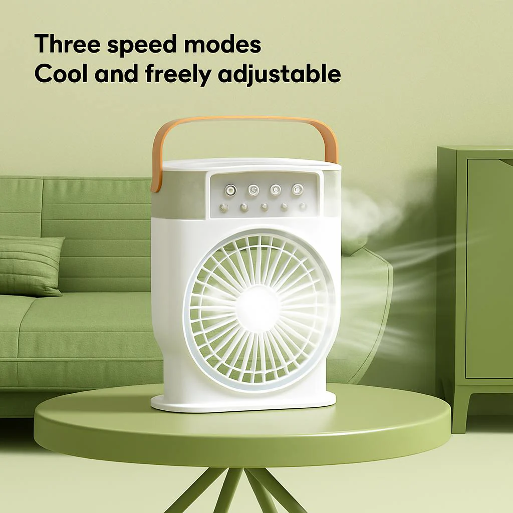 Portable Air Conditioner Cooling Fan with LED Lighting - Image 6