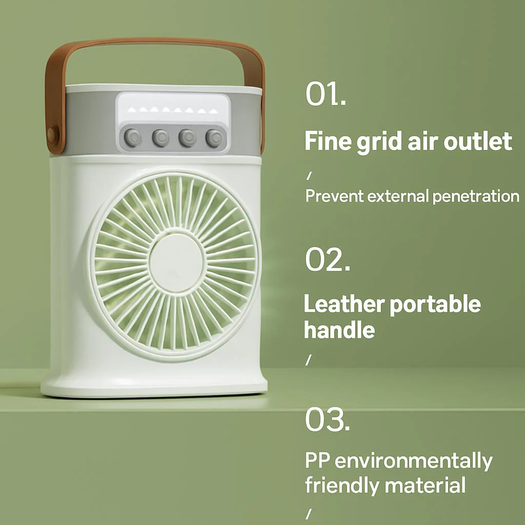 Portable Air Conditioner Cooling Fan with LED Lighting - Image 7